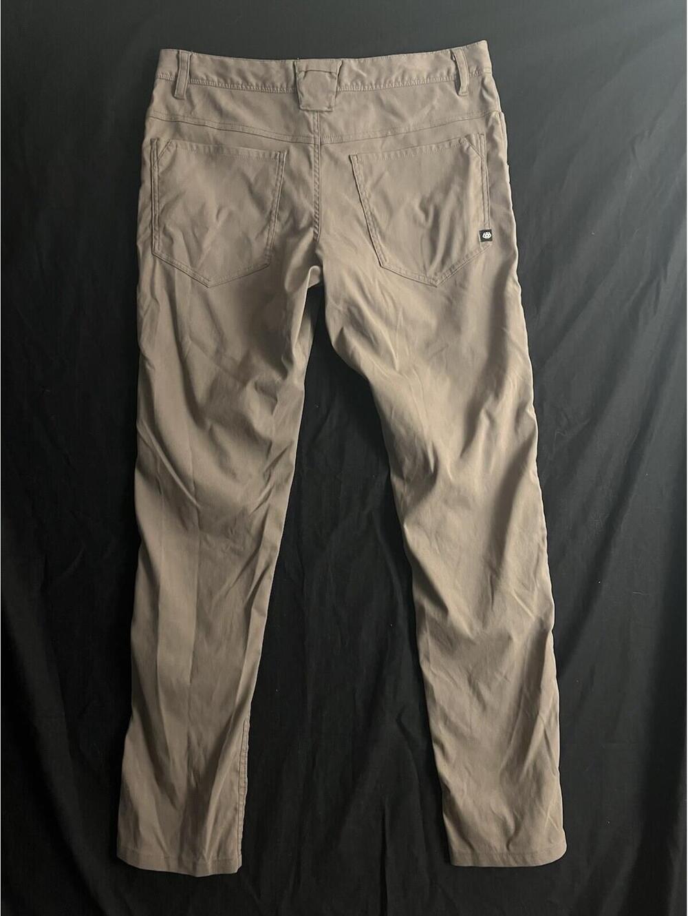 686 Everywhere Hiking Multi Shell Pants Mens Size 32 x 32 Slim Fit Dark Brown - Picture 10 of 12
